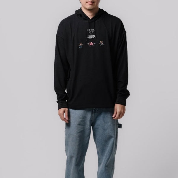 era-won เสื้อฮู้ด Hoody Sport era-won x Stranger Things สี Black-Draft