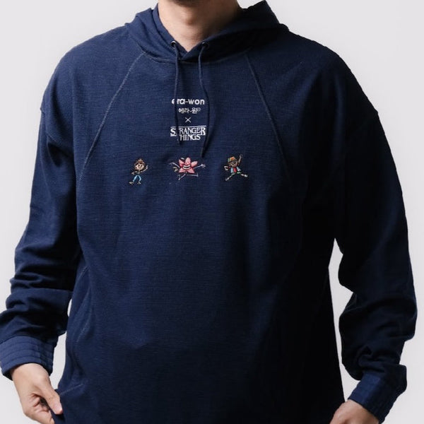 era-won เสื้อฮู้ด Hoody Sport era-won x Stranger Things สี Navy-Draft ICCSHOPPING