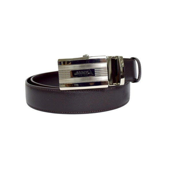 ARROW เข็มขัดผู้ชาย หัวออโต้  Auto Belt  (หนังวัวแท้จากอิตาลี)  สีดำ มี 2 ขนาดความยาวให้เลือก  รุ่น  MYCB610 ICCSHOPPING