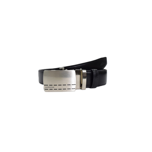 ARROW  เข็มขัด หัวออโต้ Auto Belt (หนังวัวแท้จากอิตาลี) มี 2 ขนาดให้เลือก สีดำ รุ่น MYCB615 ICCSHOPPING