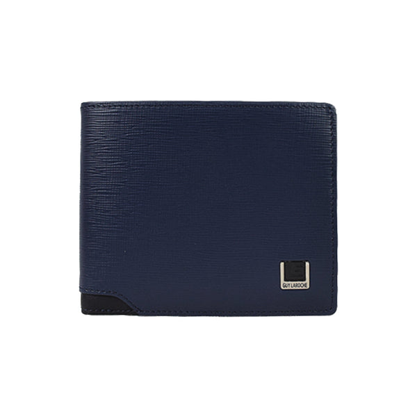 Guy Laroche กระเป๋าสตางค์ผู้ชาย หนังอัดลายซาเฟียโน่ 8 การ์ด สีกรมท่า รุ่น MGW06518R6NVS