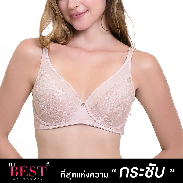 Wacoal Curve Diva บรามีโครงเก็บกระชับ สาวคัพใหญ่ รุ่น WB7998 / WQ1869