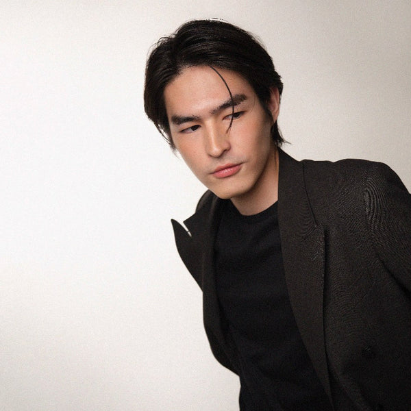 era-won เสื้อสูท รุ่น Double Breasted Blazer สี Pinstripe  black-Draft ICCSHOPPING