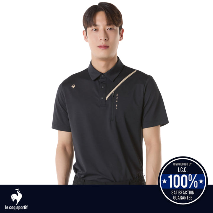 Le Coq Sportif Golf เสื้อโปโลกอล์ฟผู้ชาย แขนสั้น (เสื้อกอล์ฟ, เสื้อแขนสั้นผู้ชาย, เสื้อกันแดดกอล์ฟ) ICCSHOPPING