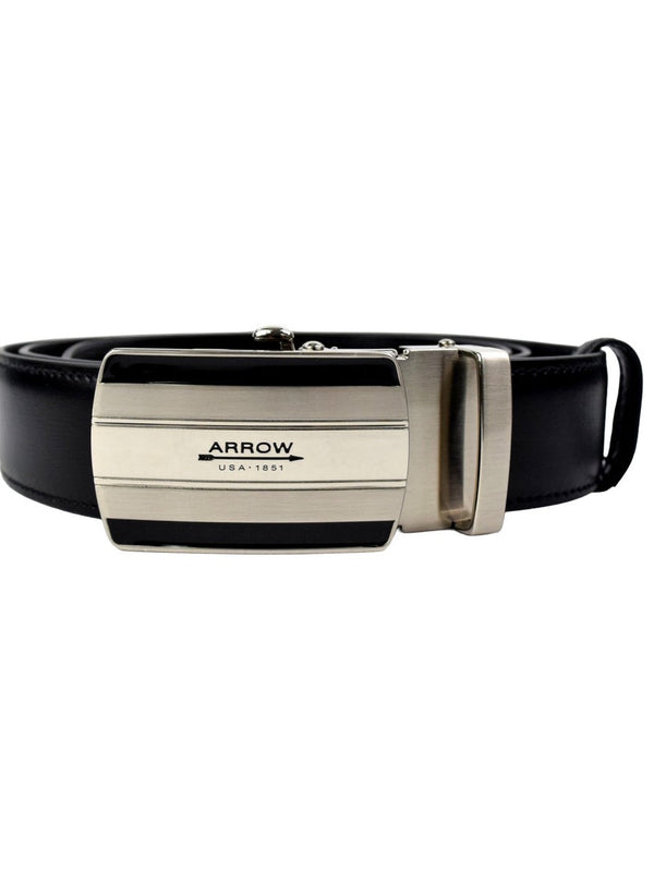 ARROW  เข็มขัดหัวAuto Belt (หนังวัวแท้) สีดำ รุ่น MYCB604 ICCSHOPPING