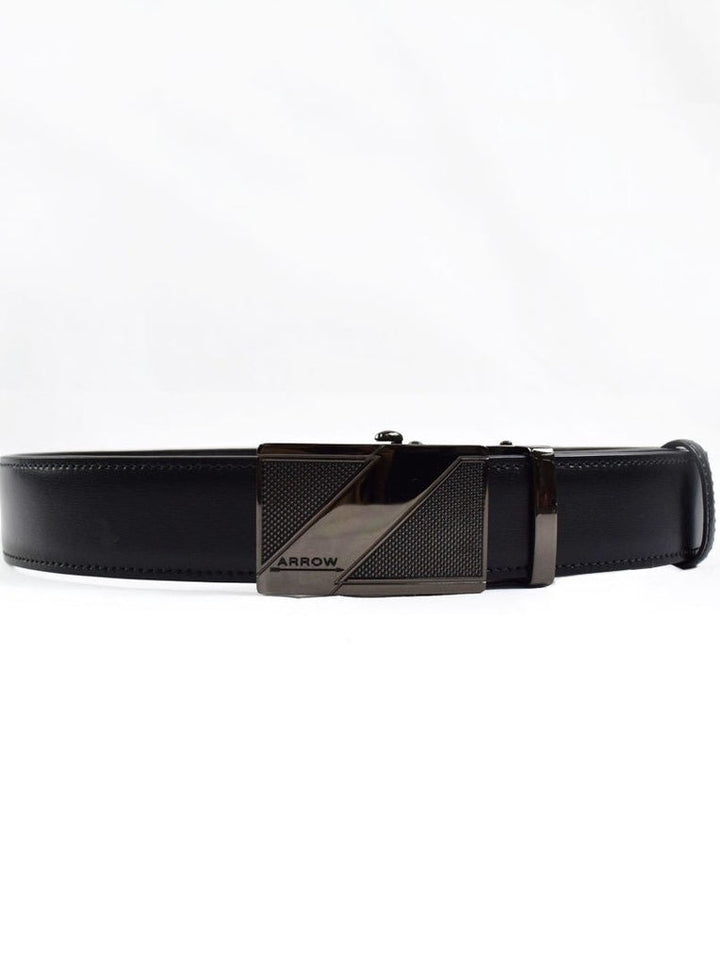 ARROW  เข็มขัดหัวAuto Belt (หนังวัวแท้) สีดำ  รุ่น MYCB602 ICCSHOPPING