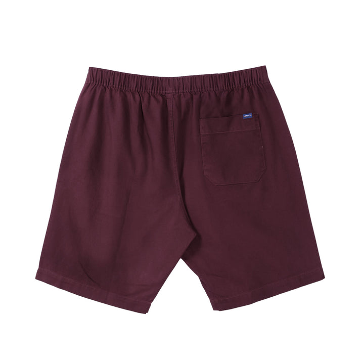ARROW SHORT PANTS  กางเกงขาสั้นเอวยางยืด สีแดงมารูน  รุ่น-MHCC2C1W4CSMR ICCSHOPPING