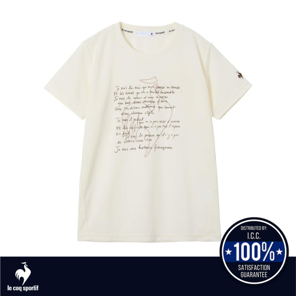 Le Coq Sportif เสื้อยืดแขนสั้นผู้หญิง รุ่น Sweat Guard (เสื้อออกกำลังกาย,ลดคราบเหงื่อ ,แฟชั่นสปอร์ต)