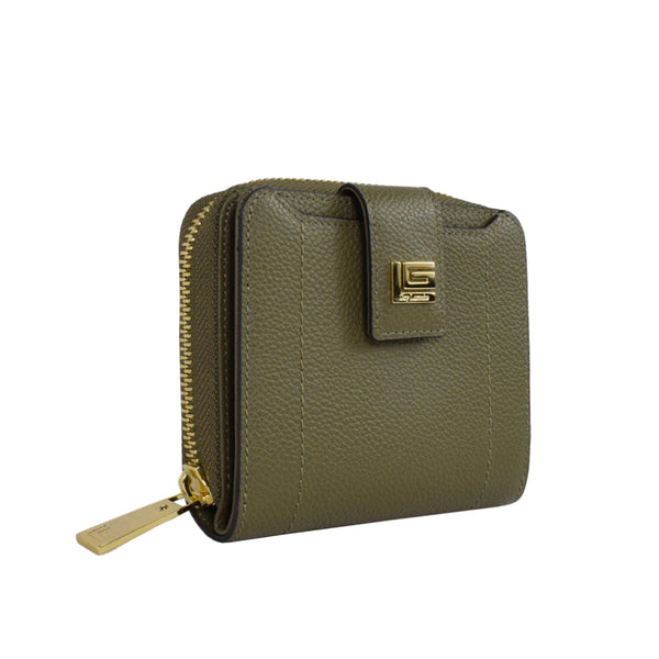 Guy Laroche กระเป๋าสตางค์ผู้หญิง 3 พับสั้น สีเขียว รุ่น AGP09222S6GRB ICCSHOPPING