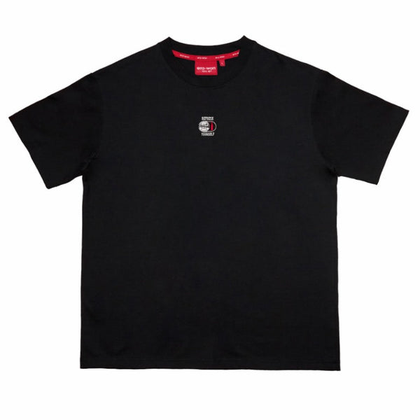era-won | Coca Cola T-Shirt Oversized  เสื้อยืดเอราวอนโอเวอร์ไซส์แขนสั้น สำหรับคุณผู้ชาย งานปัก x Coca Cola สี ดำ