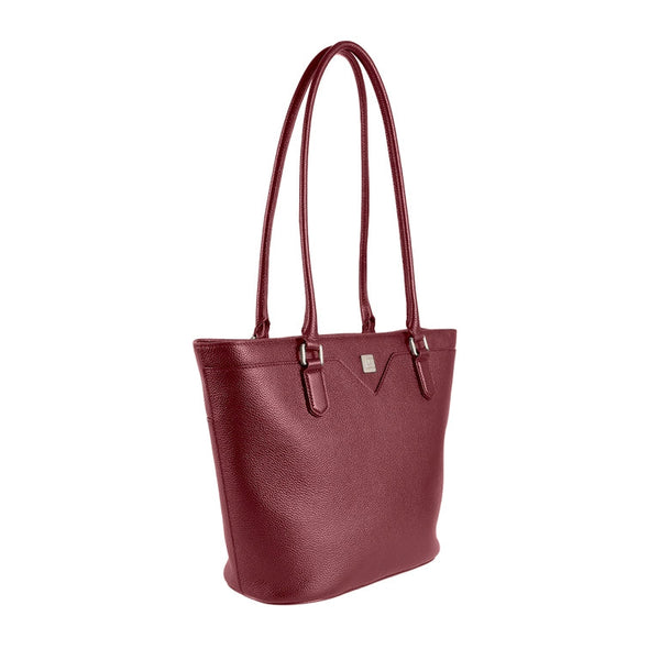 Guy Laroche กระเป๋าสะพายหนังนิ่มอัดลายลิ้นจี่ - สีแดง รุ่น AGH1002TW6REL ICCSHOPPING