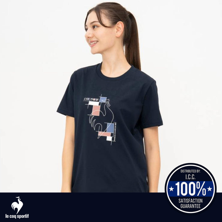 Le Coq Sportif เสื้อยืดแขนสั้น Helanca Sunscreen NIR ICCSHOPPING