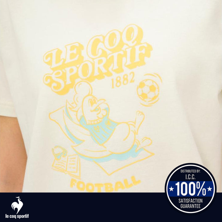 Le Coq Sportif เสื้อยืดแขนสั้นลายกราฟิก ผู้หญิง ICCSHOPPING