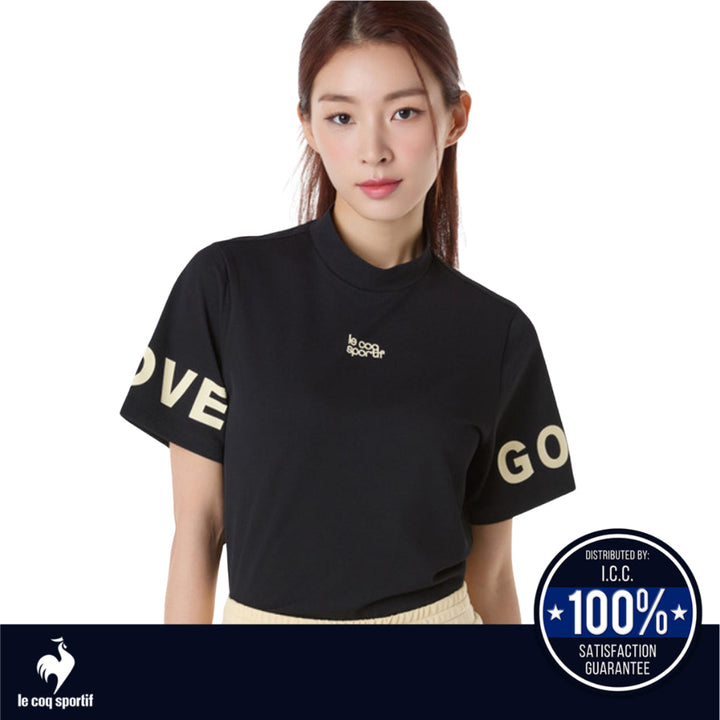 Le Coq Sportif Golf เสื้อยืดคอกลมผู้หญิง แขนสั้น ICCSHOPPING
