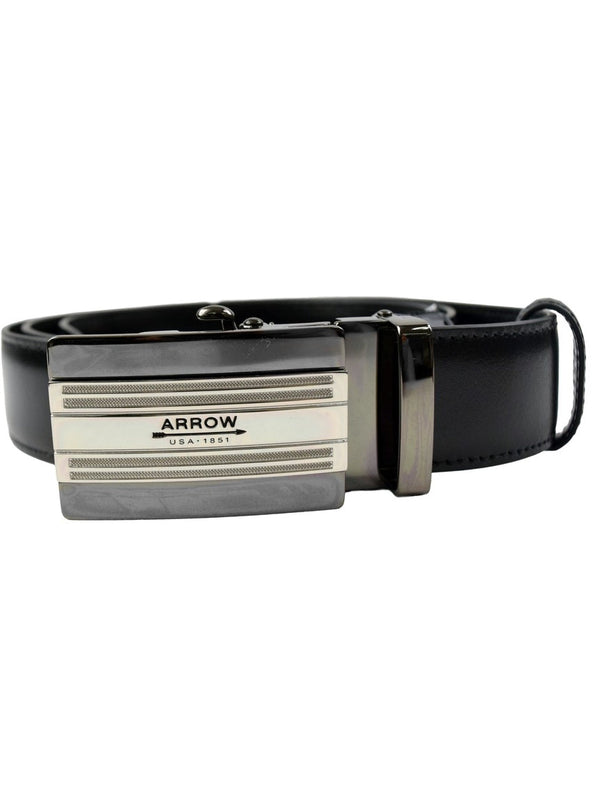 ARROW  เข็มขัดหัวAuto Belt (หนังวัวแท้) สีดำ รุ่น MYCB605 ICCSHOPPING