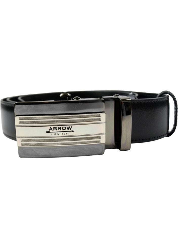 ARROW  เข็มขัดหัวAuto Belt (หนังวัวแท้) สีดำ รุ่น MYCB605 ICCSHOPPING