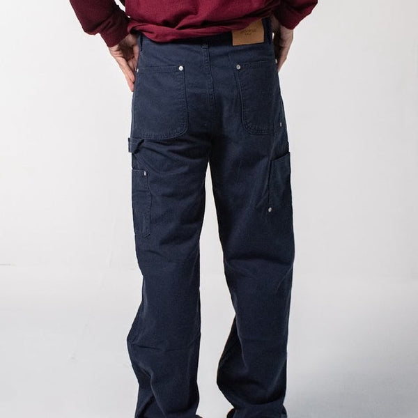 era-won กางเกงยีนส์ มีกระเป๋าข้าง รุ่น CARPENTER DENIM COLOR สี Navy-Draft