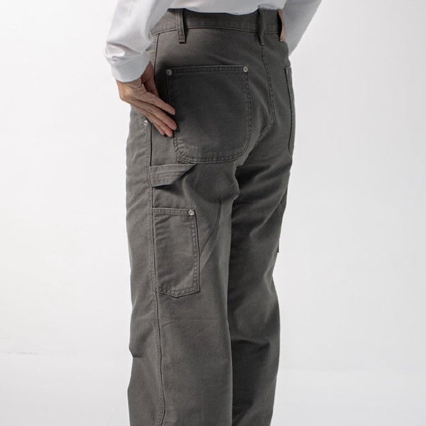era-won กางเกงยีนส์ มีกระเป๋าข้าง รุ่น CARPENTER DENIM COLOR สี Light Grey-Draft ICCSHOPPING