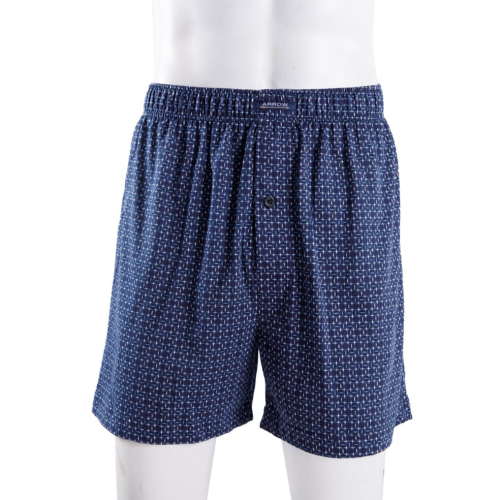 [ NEW ITEM ] ARROW BOXER SHORTS กางเกงบ๊อกเซอร์ชาย พิมพ์ลาย สีกรม MXWX119 ICCSHOPPING