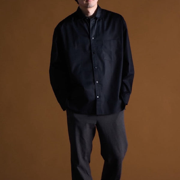 era-won เสื้อเชิ้ตคอปก แขนยาว ทรง Oversize รุ่น SHIRT Oversize สี Black