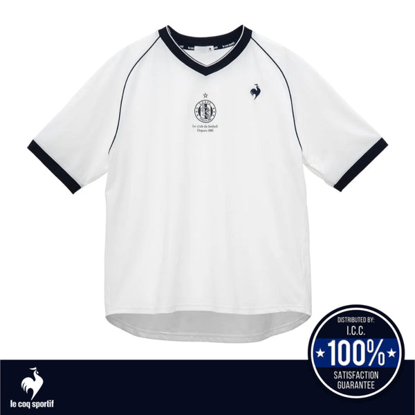 le coq sportif เสื้อฟุตบอลแขนสั้น(leclubdeLCS,Football,Sportswear,FranceStyle,เสื้อกีฬาแฟชั่นผู้ชาย) Le Coq Sportif