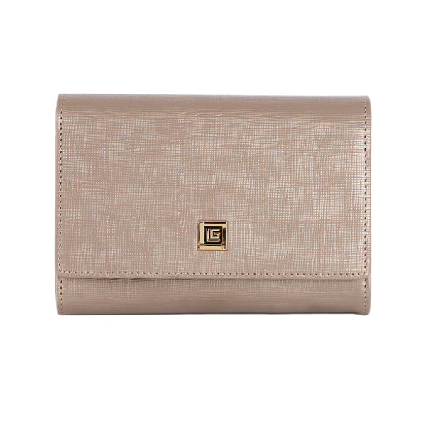 Guy Laroche กระเป๋าสตางค์แบบ 3 พับกลาง สีน้ำตาล รุ่น AGP08143W5BRM