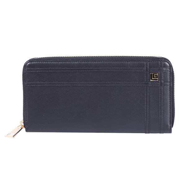 Guy Laroche กระเป๋าสตางค์ผู้หญิง กระเป๋าหนัง ซิปรอบยาว สีดำ รุ่น AGP09026S6BLS ICCSHOPPING