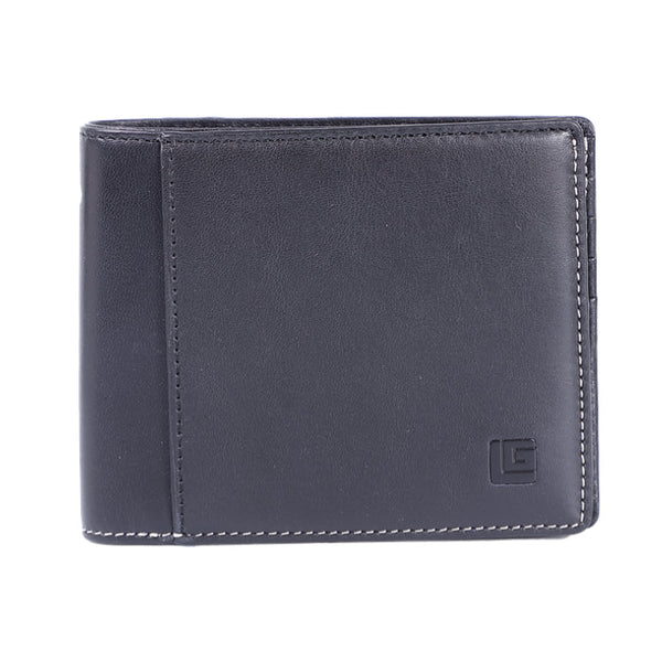 Guy Laroche กระเป๋าสตางค์หนังนิ่ม มีชิ้นเครดิต 11 การ์ด สีดำ รุ่น MGW0852MS6BLS ICCSHOPPING
