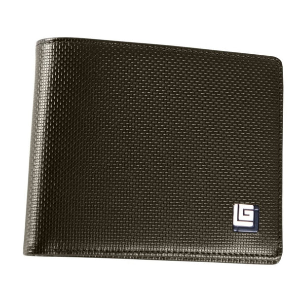 Guy Laroche กระเป๋าสตางค์หนังอัดลายบวก 8 การ์ด สีน้ำตาล รุ่น MGW04118R6BRS