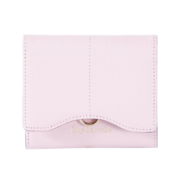Guy Laroche กระเป๋าสตางค์ผู้หญิง 3 พับสั้น สีชมพู รุ่น AGP09112S6PIS