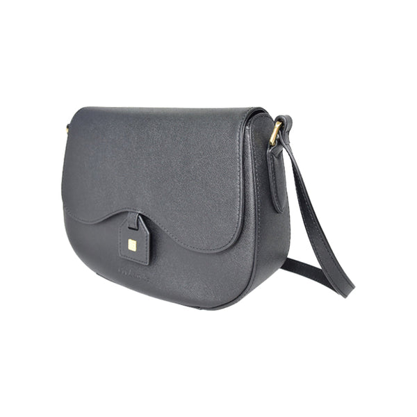 Guy Laroche กระเป๋าสะพาย หนังแข็งอัดลายเม็ดทราย สีดำ รุ่น AGH0961CS6BLM ICCSHOPPING