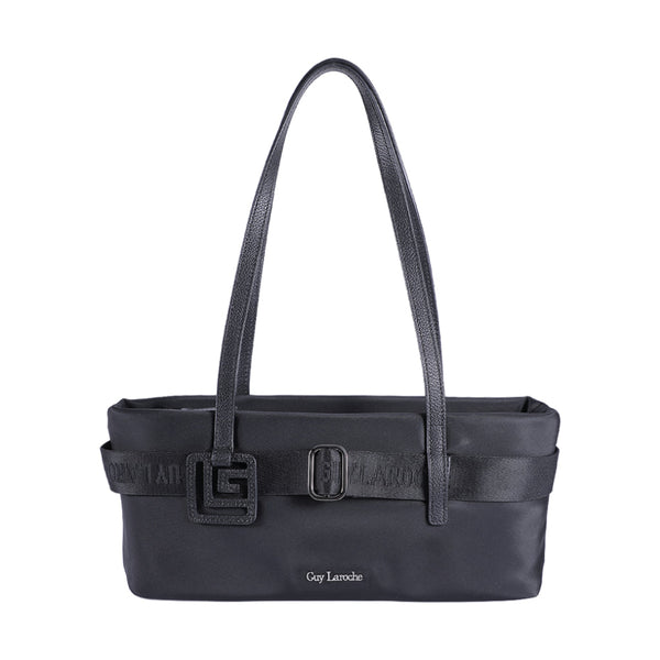 Guy Laroche กระเป๋าสะพายทำจากผ้าไนล่อน - สีดำ รุ่น AGH0971OS6BLM