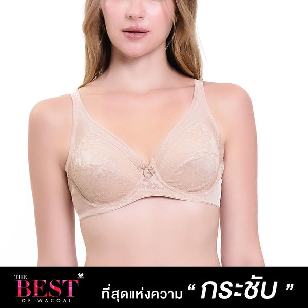 Wacoal Curve Diva บรามีโครงเก็บกระชับ สาวพลัสไซซ์ รุ่น WB7395