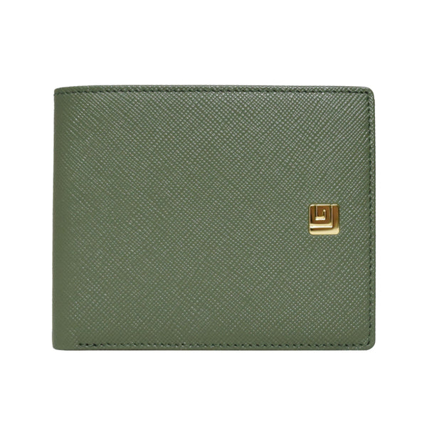 Guy Laroche กระเป๋าสตางค์หนัง พับสั้น 6 CARD สีเขียว รุ่น AGP08646W6GRS ICCSHOPPING
