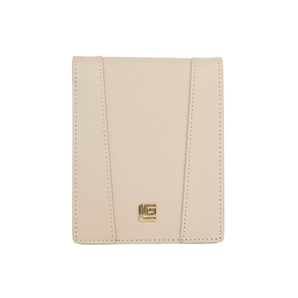 Guy Laroche กระเป๋าสตางค์ผู้หญิง พับสั้น สีครีม รุ่น AGP10126W6CRS