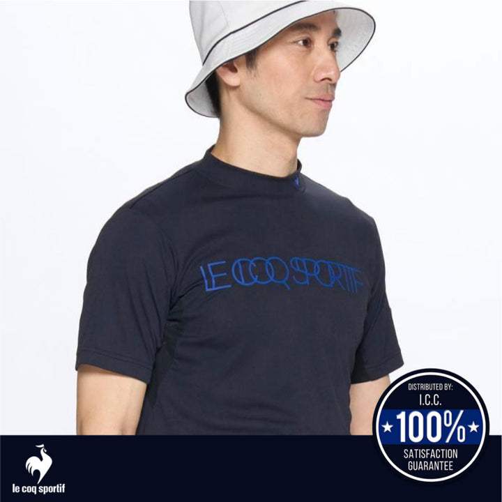Le Coq Sportif Golf เสื้อกอล์ฟแขนสั้น คอตั้ง ผู้ชาย ICCSHOPPING