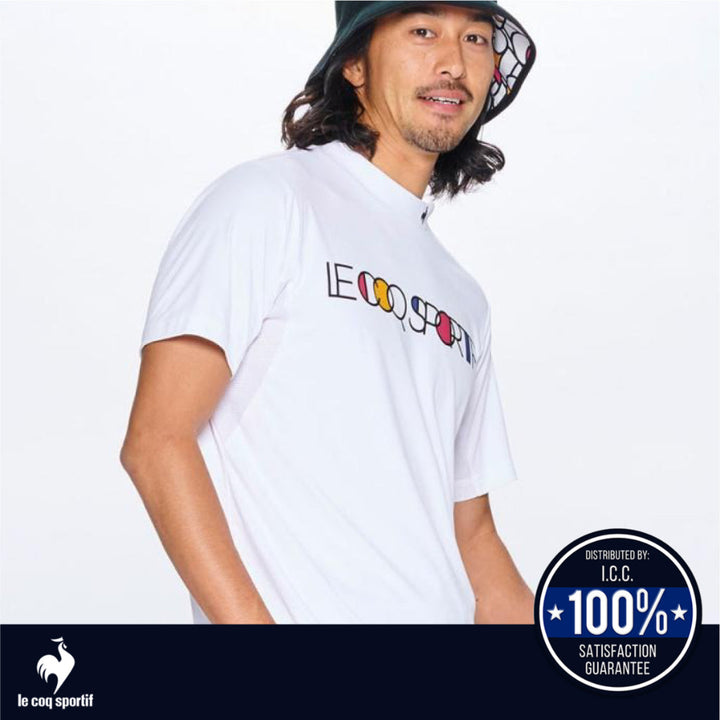 Le Coq Sportif Golf เสื้อกอล์ฟแขนสั้น คอตั้ง ผู้ชาย ICCSHOPPING