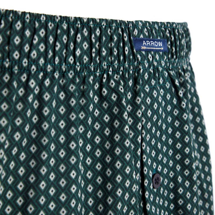 [ NEW ITEM ] ARROW BOXER SHORTS กางเกงบ๊อกเซอร์ชาย พิมพ์ลาย สีเขียว MXWX121 ICCSHOPPING