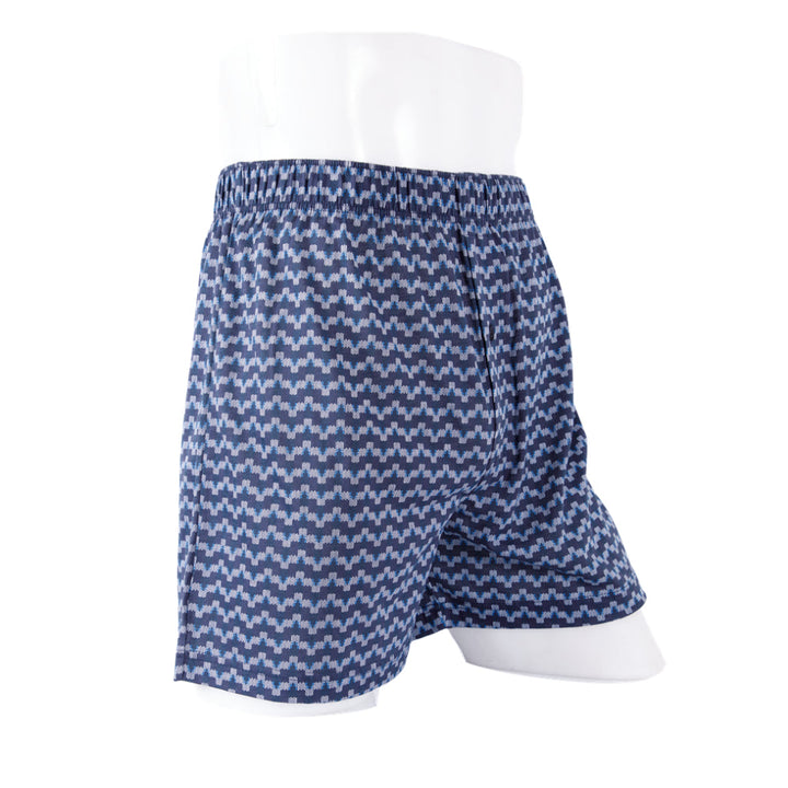 ARROW LITE BOXER SHORTS กางเกงบ๊อกเซอร์ชาย พิมพ์ลาย สีกรมท่า รุ่นZX608NV ICCSHOPPING