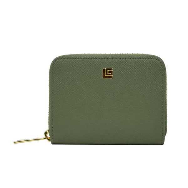 Guy Laroche กระเป๋าสตางค์พับสั้นซิปรอบ - สีเขียว รุ่น AGP0861ZS6GRS