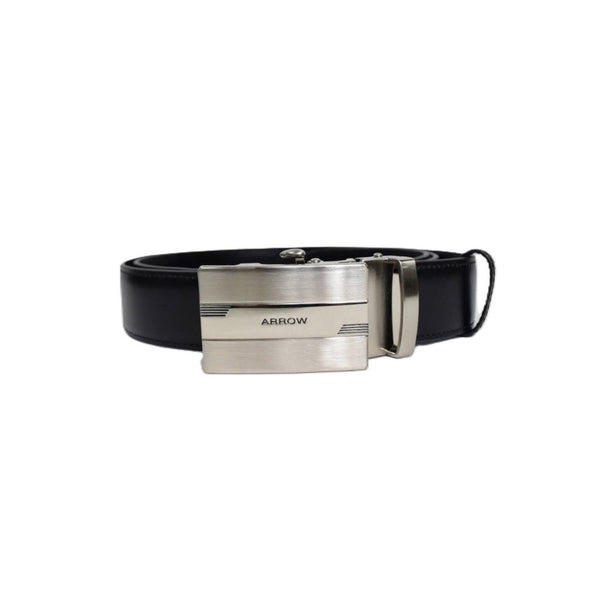 ARROW เข็มขัดผู้ชาย หัวออโต้ล็อค  Auto Belt (หนังวัวแท้จากอิตาลี) สีดำ รุ่น MYCB614