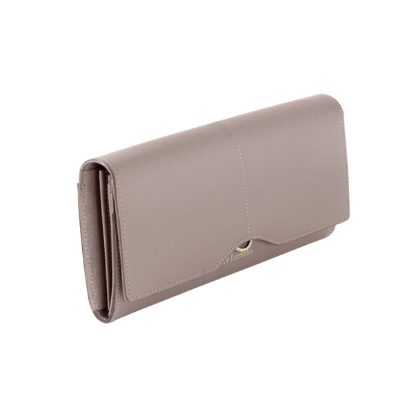 Guy Laroche กระเป๋าสตางค์ผู้หญิง กระเป๋าสตางค์ 2 พับยาวแบบบางสีชมพู รุ่น AGP09132S6PIL ICCSHOPPING