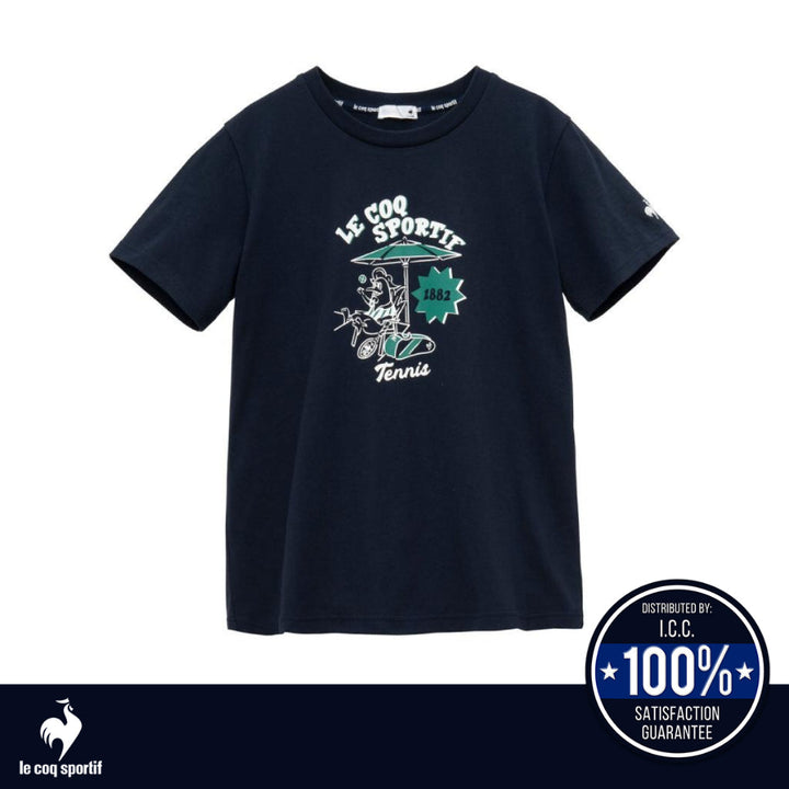 Le Coq Sportif เสื้อยืดแขนสั้นลายกราฟิก ผู้หญิง ICCSHOPPING
