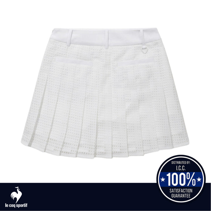 Le Coq Sportif Golf กระโปรงกอล์ฟพลีทมินิสเกิร์ต(กระโปรงกอล์ฟ,กันแดด,เสื้อผ้ากอล์ฟ,golf skirt,UPF50+) ICCSHOPPING