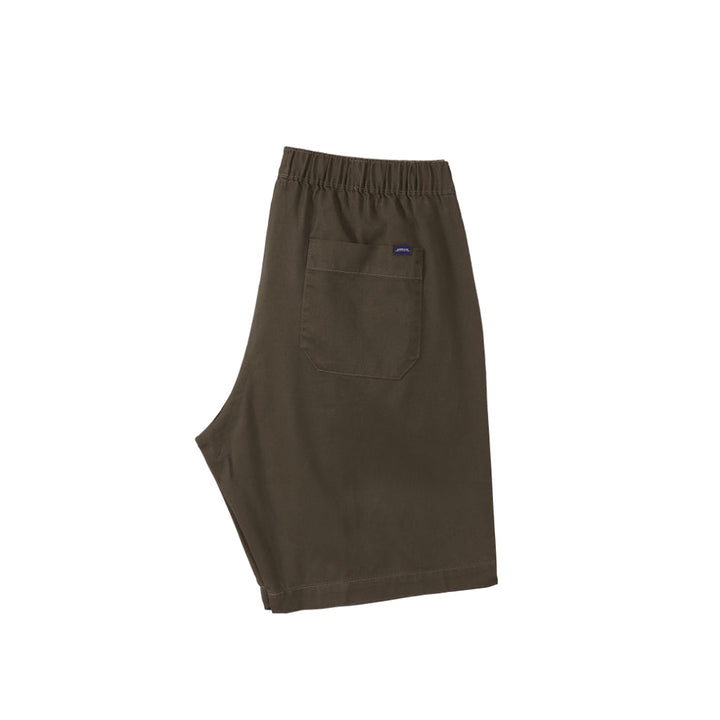 ARROW SHORT PANTS  กางเกงขาสั้นเอวยางยืด สีน้ำตาล  รุ่น-MHCC2C1W4CSBRM1 ICCSHOPPING