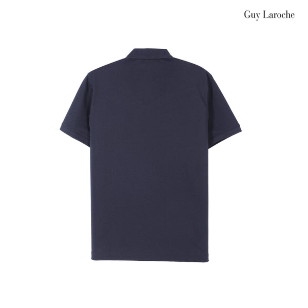 Guy Laroche เสื้อโปโลแขนสั้นสีดำ คอปก ใส่สบาย ระบายอากาศได้ดี ทรง Extra FIT รุ่น BKL6314W5BL ICCSHOPPING