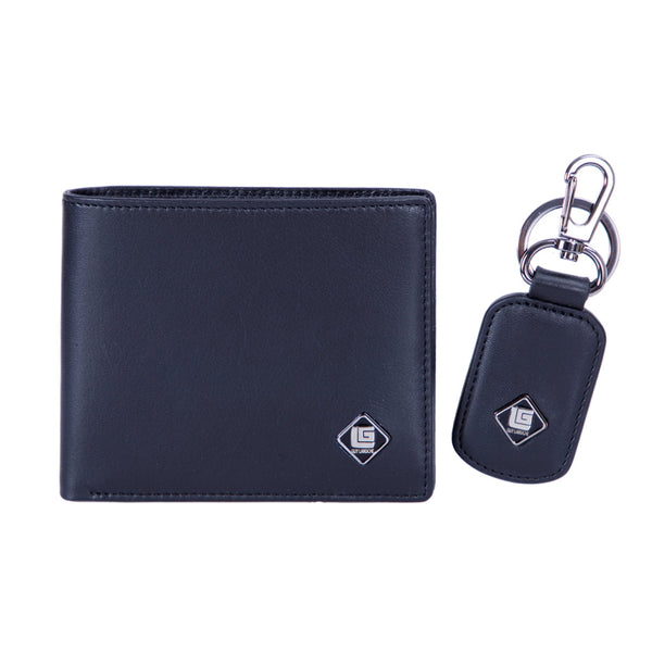 Guy Laroche Gift Set กระเป๋าสตางค์ + พวงกุญแจ - สีดำ รุ่น MGG0301KS6BLX ICCSHOPPING
