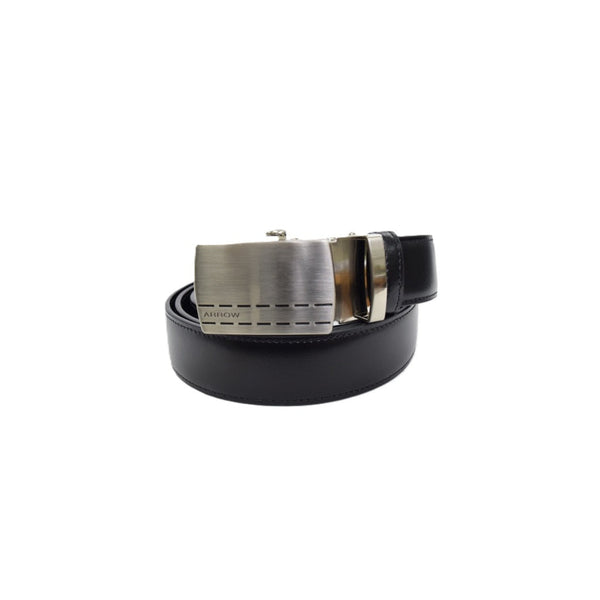 ARROW  เข็มขัด หัวออโต้ Auto Belt (หนังวัวแท้จากอิตาลี) มี 2 ขนาดให้เลือก สีดำ รุ่น MYCB615