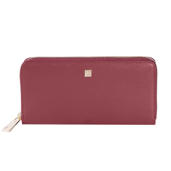 Guy Laroche กระเป๋าสตางค์ผู้หญิง กระเป๋าหนัง ซิปรอบยาว สีแดง รุ่น AGP0863ZS6MRL ICCSHOPPING