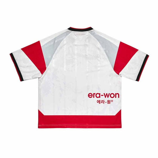 Coca Cola Jersey Oversized era-won แขนสั้น สำหรับคุณผู้ชาย ลาย Coca Cola สีขาว/แดง ICCSHOPPING